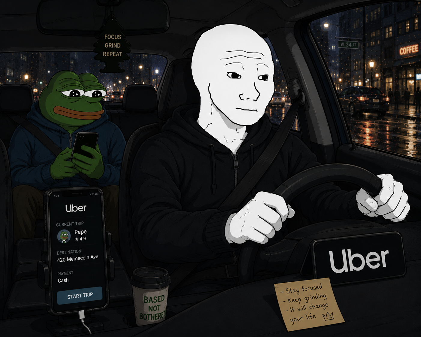 no bad day, keep going - a Wojak meme on farm.meme