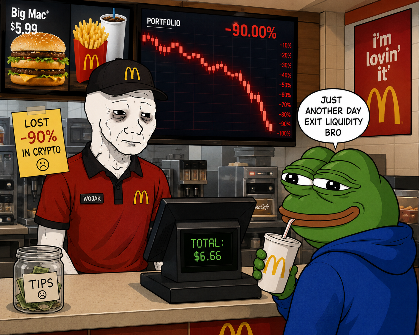 just a another day - a Wojak meme on farm.meme