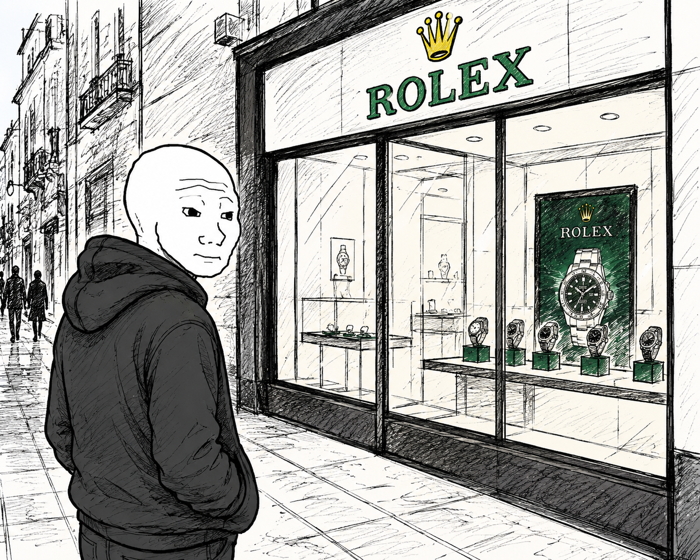 wojak rolex - a Wojak meme on farm.meme