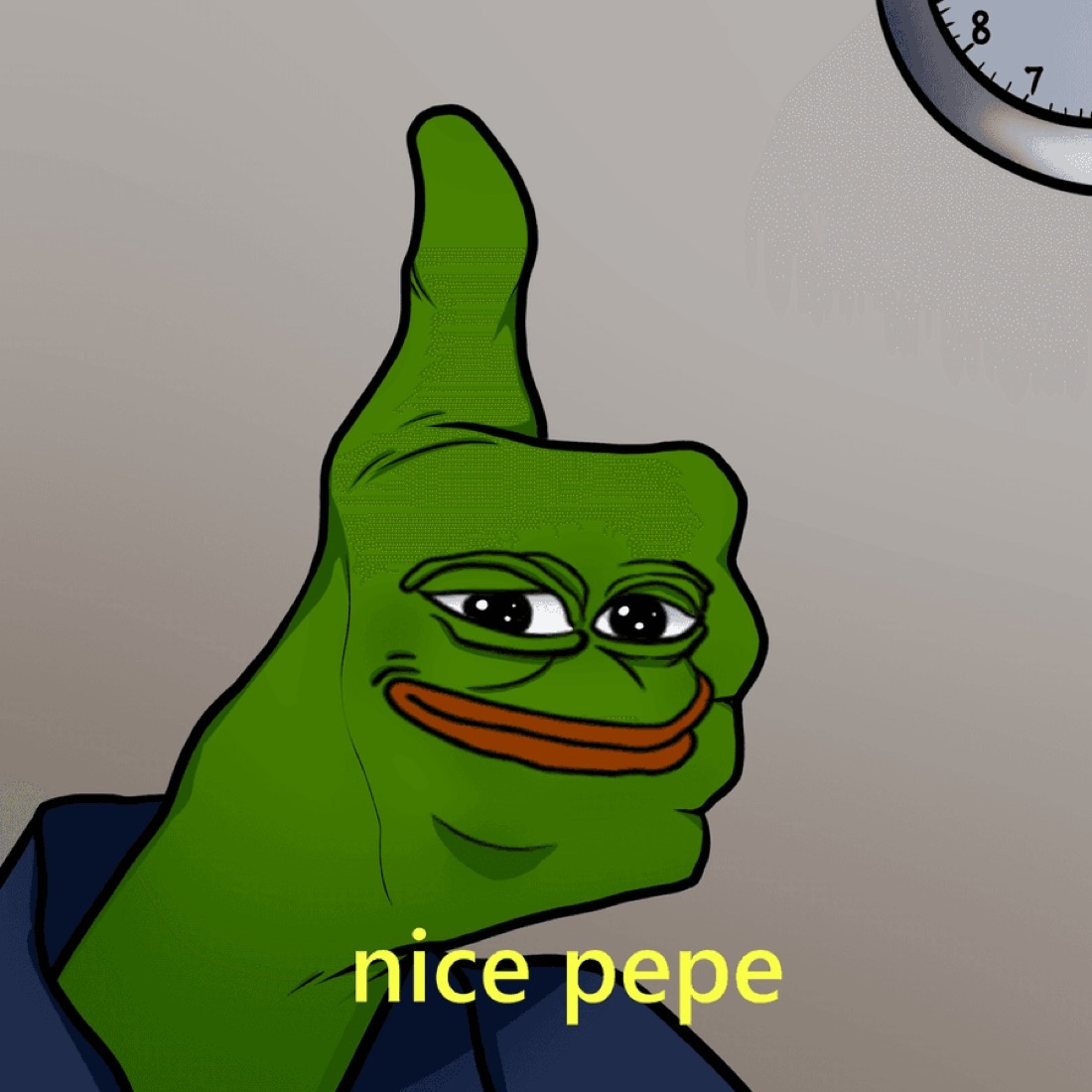 Nice Pepe thumbs up - a Pepe meme on farm.meme