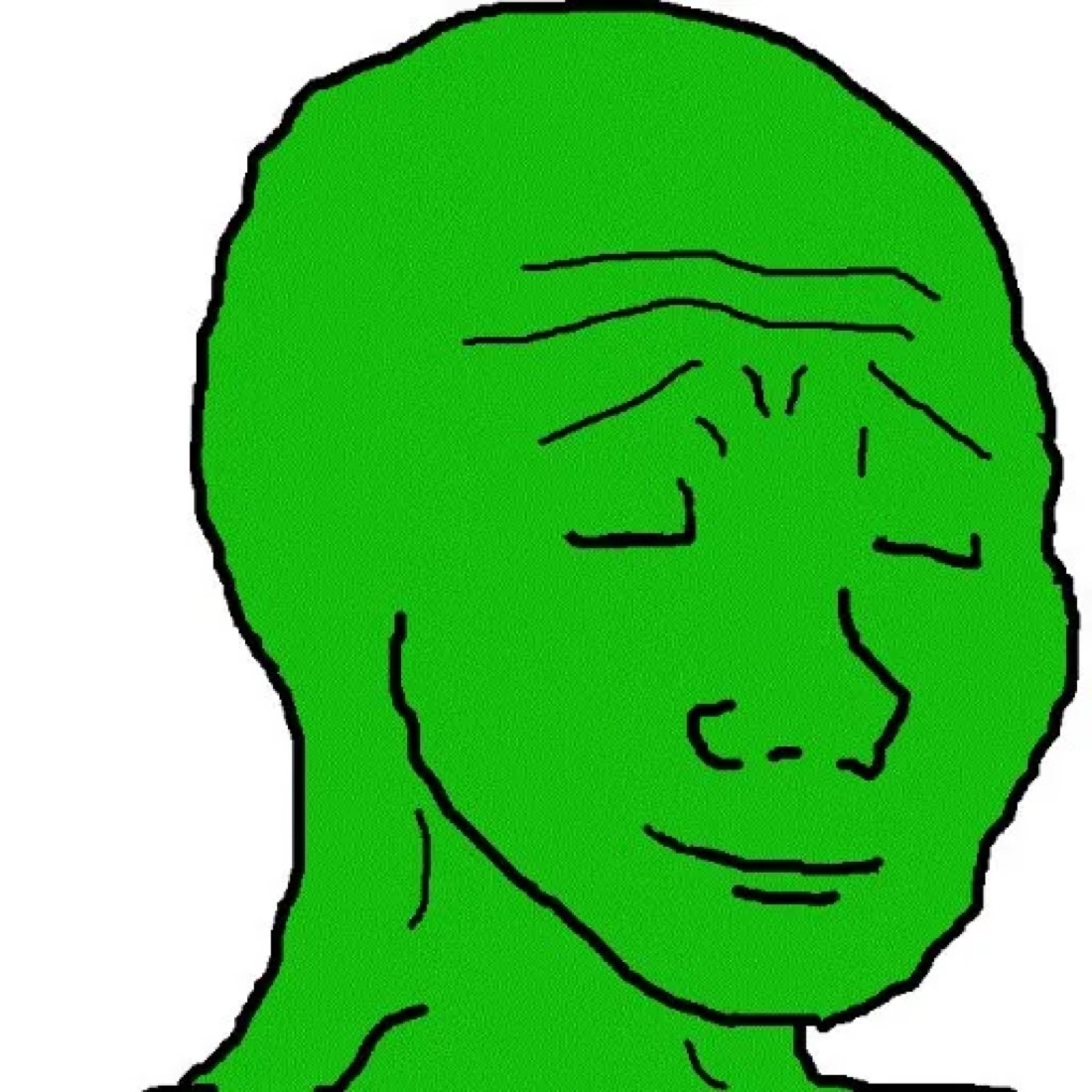Green Wojak - a Wojak meme on farm.meme
