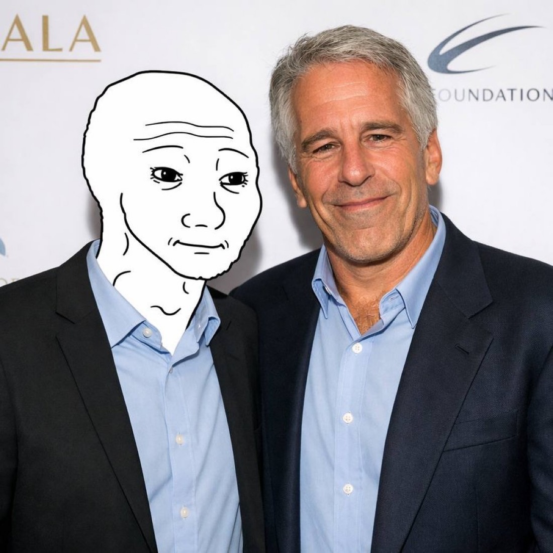 Wojak and Jeffrey Epstein - a Wojak meme on farm.meme