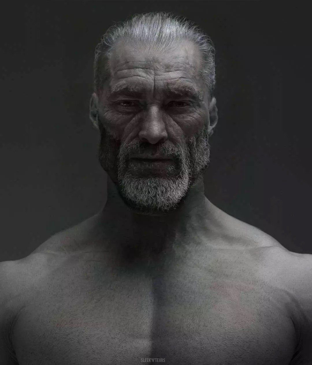 Old man gigachad - a Gigachad meme on farm.meme