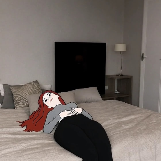 Wifejak tired on bed - a Wifejak meme on farm.meme