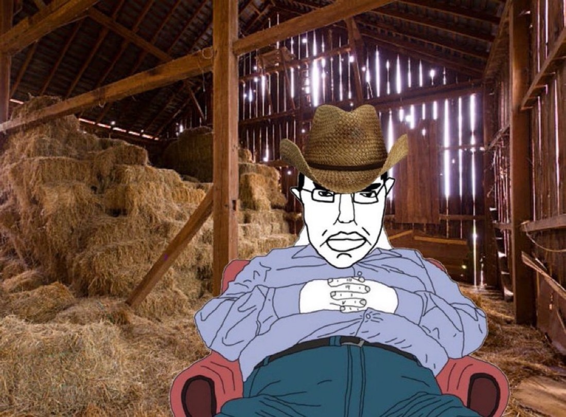 Farmer Chudjak - a Chud meme on farm.meme
