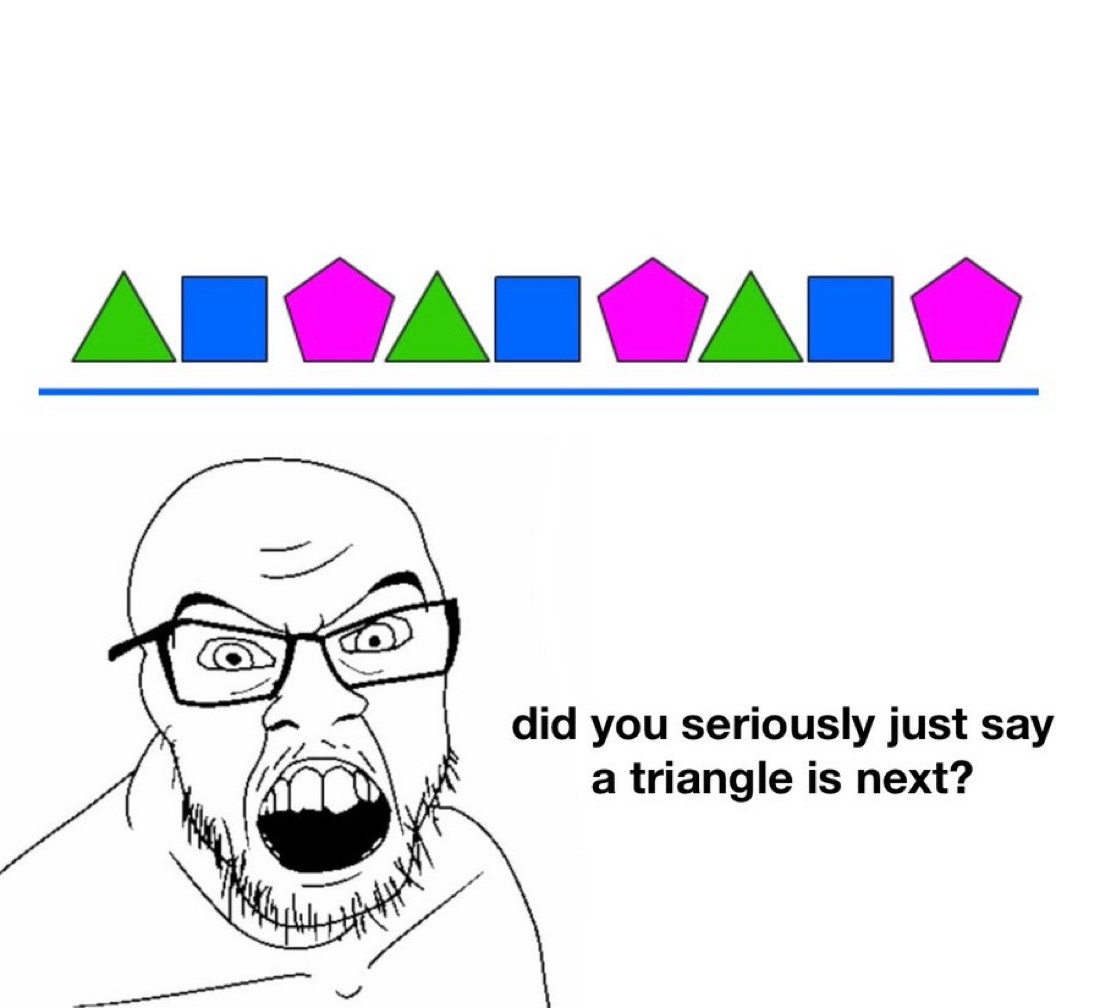 Soyboy and geometry patterns - a Soyjak meme on farm.meme