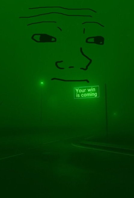 Your win is coming - a Wojak meme on farm.meme