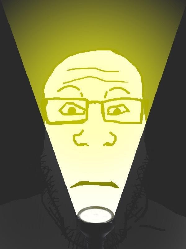 soyjak with a flashlight - a Soyjak meme on farm.meme
