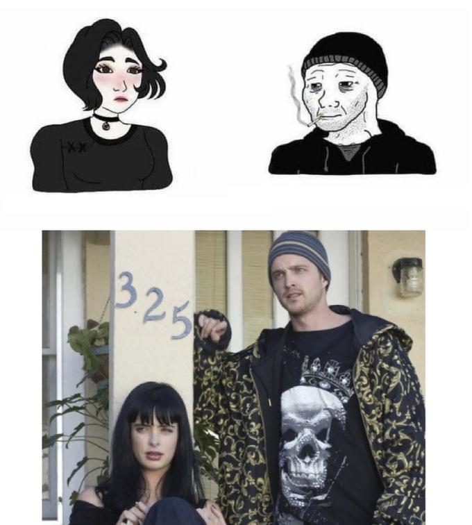 The original doomer couple - a Doomer Girl meme on farm.meme