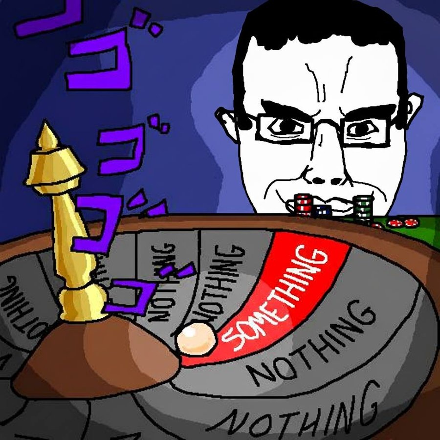 Chud plays roulette wheel - a Chud meme on farm.meme