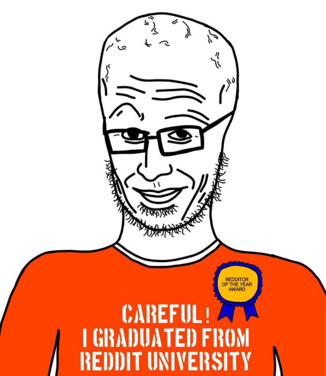 Reddit University grad - a Soyjak meme on farm.meme