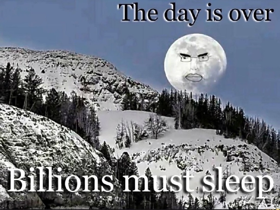 Chud moon. millions must sleep. - a Chud meme on farm.meme
