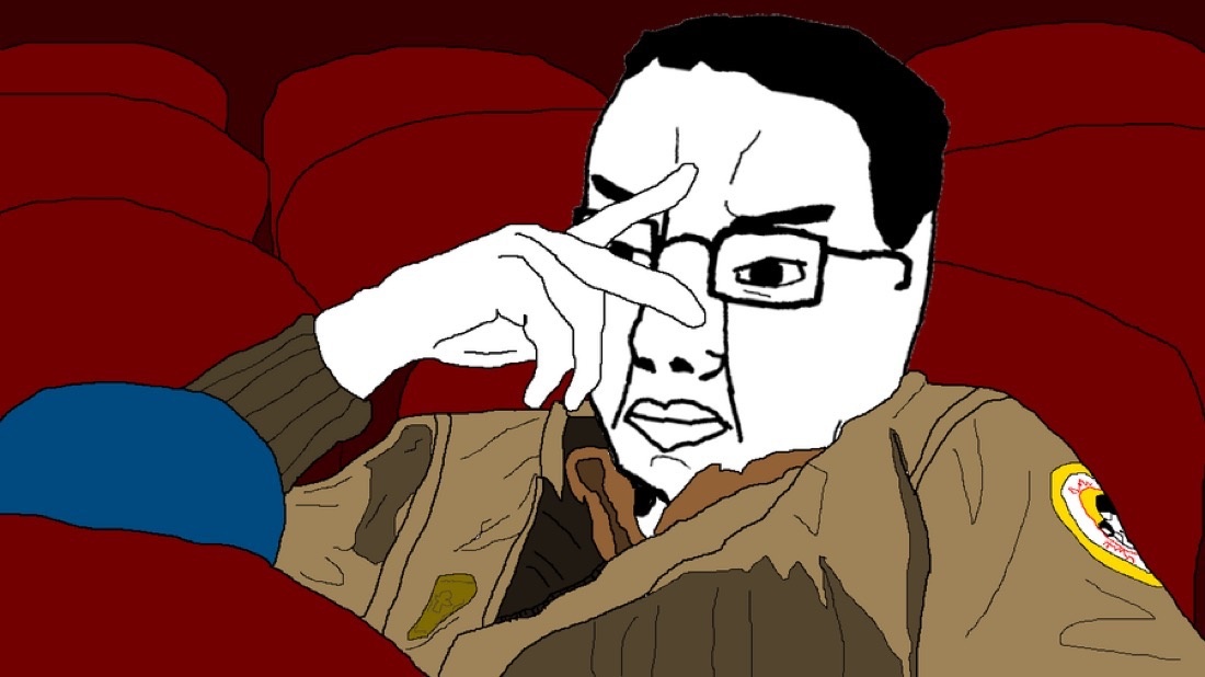 Chud hiding in the movies - a Chud meme on farm.meme