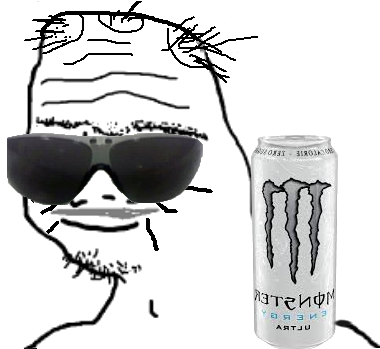 Boomer and a white monster - a Boomer meme on farm.meme