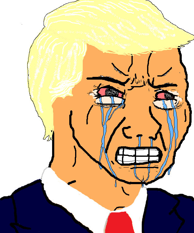 Crying Trump Soyjak - a Soyjak meme on farm.meme