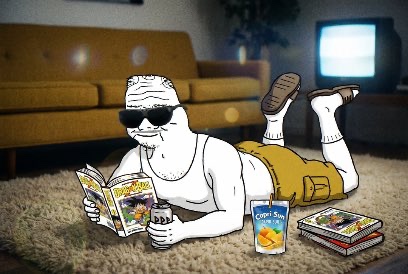 Boomer reading dragonball Z with a capri sun - a Boomer meme on farm.meme