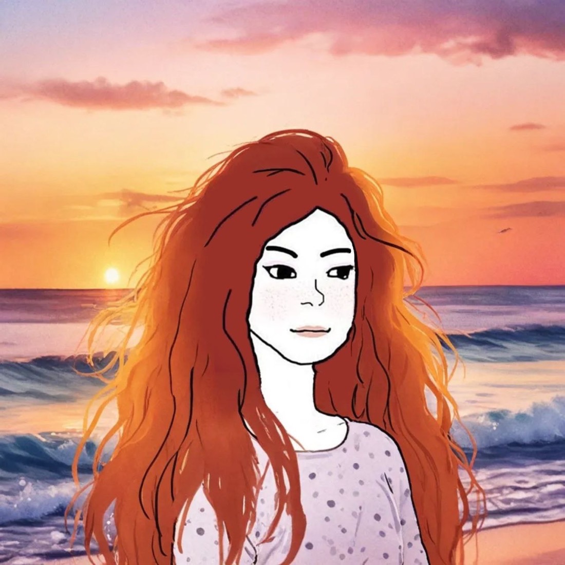 Wifejak with wavy hair on the beach - a Wifejak meme on farm.meme