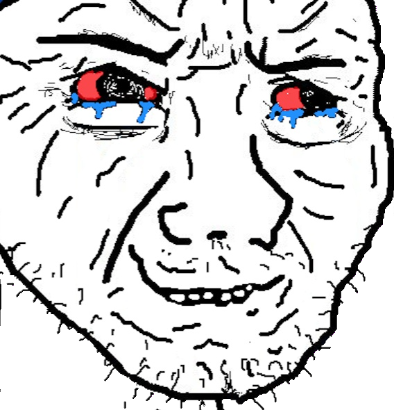 Creepy Crying Soyjak - a Soyjak meme on farm.meme