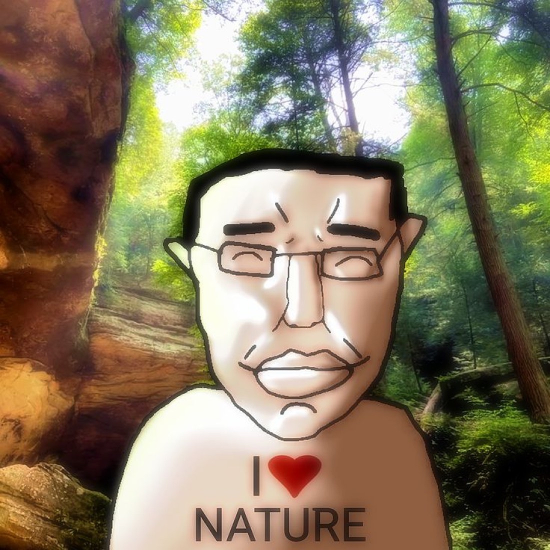 Chudjak loves nature - a Chud meme on farm.meme