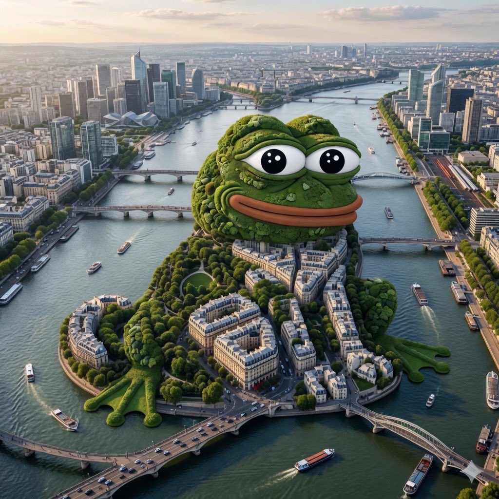 Modern city planning Pepe park island - a Pepe meme on farm.meme