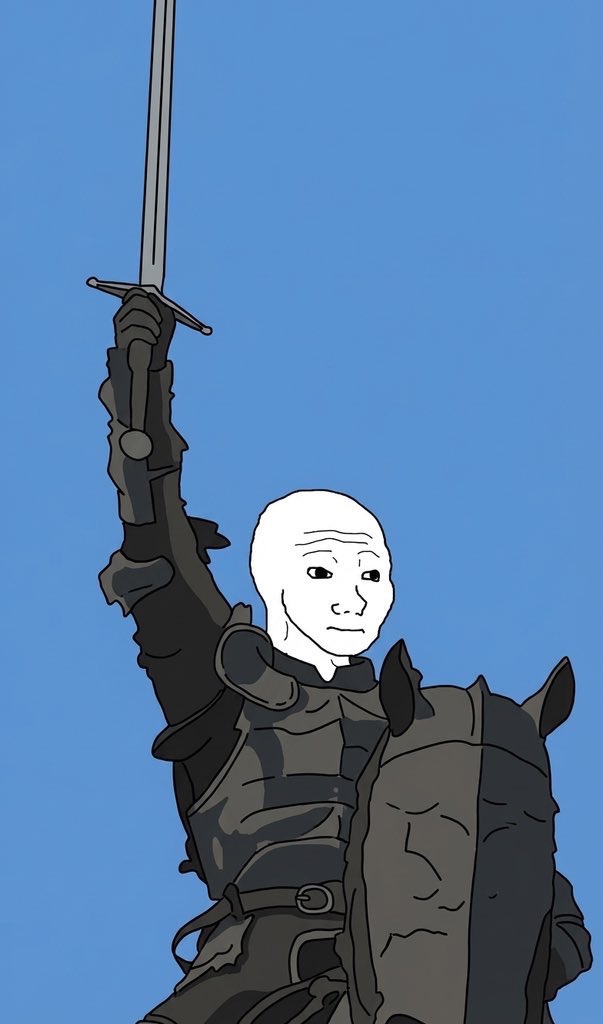 Wojak rallies the troops for battle - a Wojak meme on farm.meme