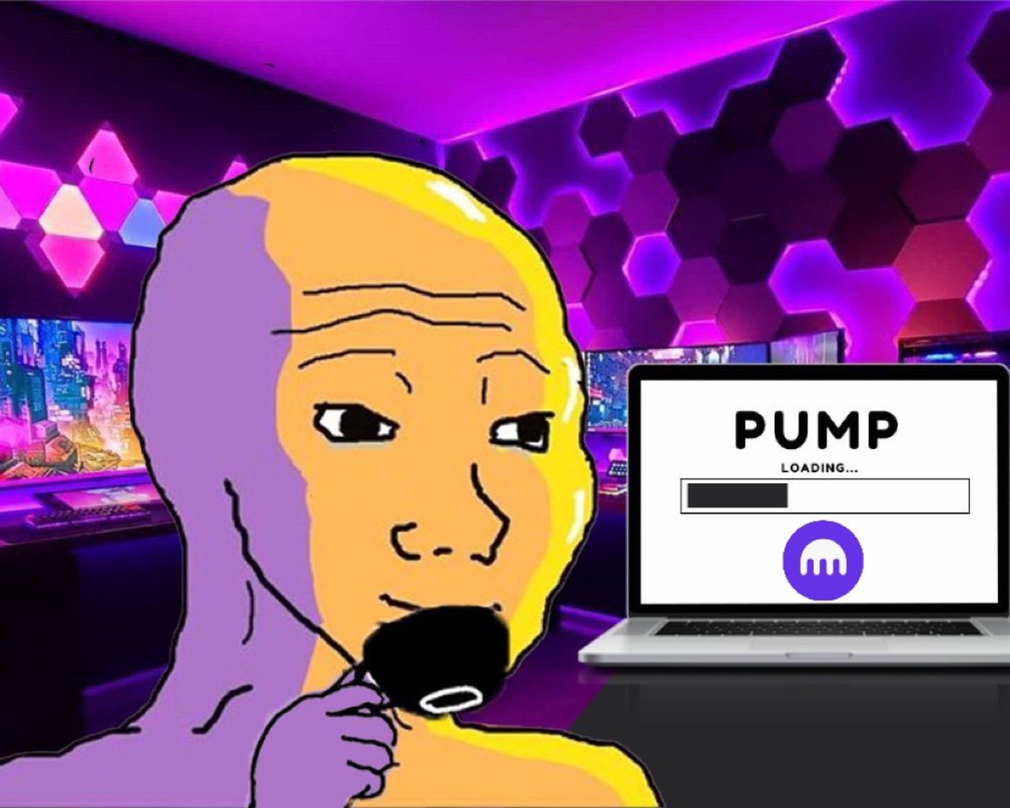 Load the Kraken Pump - a Wojak meme on farm.meme