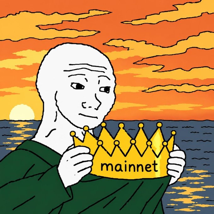 Return to mainnet - a Wojak meme on farm.meme